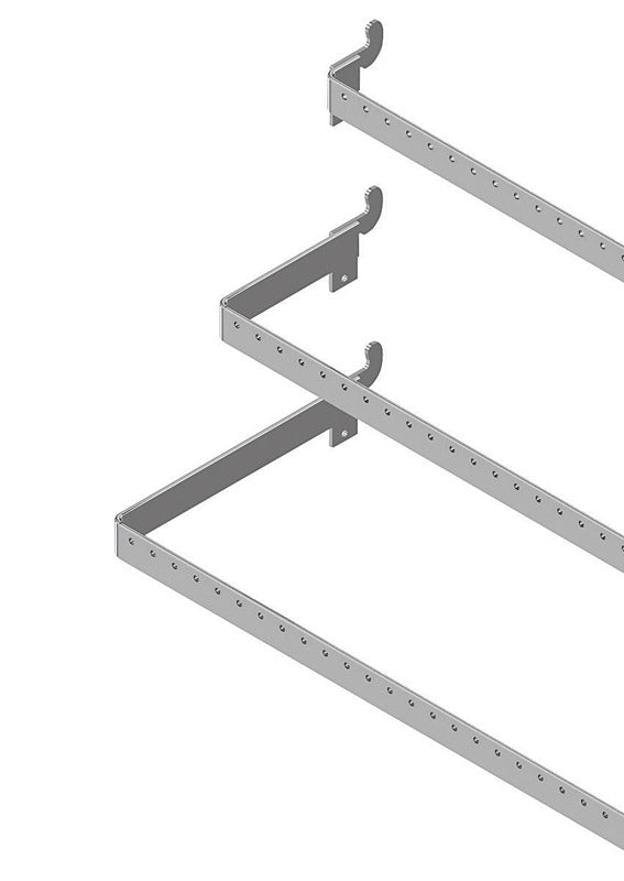 Gray Metal Crossbar 1-3/4 in. W X 48 in. L