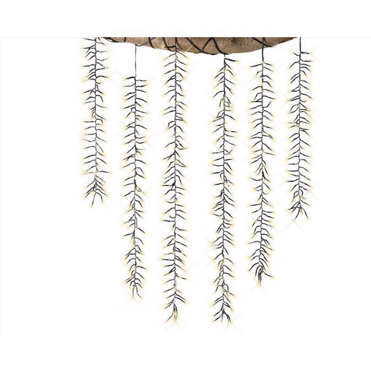 Celebrations Gold LED Rice Clear/Warm White 480 ct Novelty Christmas Lights 7 ft.