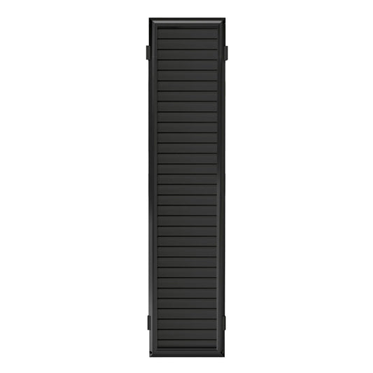 48 in. H X 1 in. W X 10 in. L Matte Black Slatwall Panel