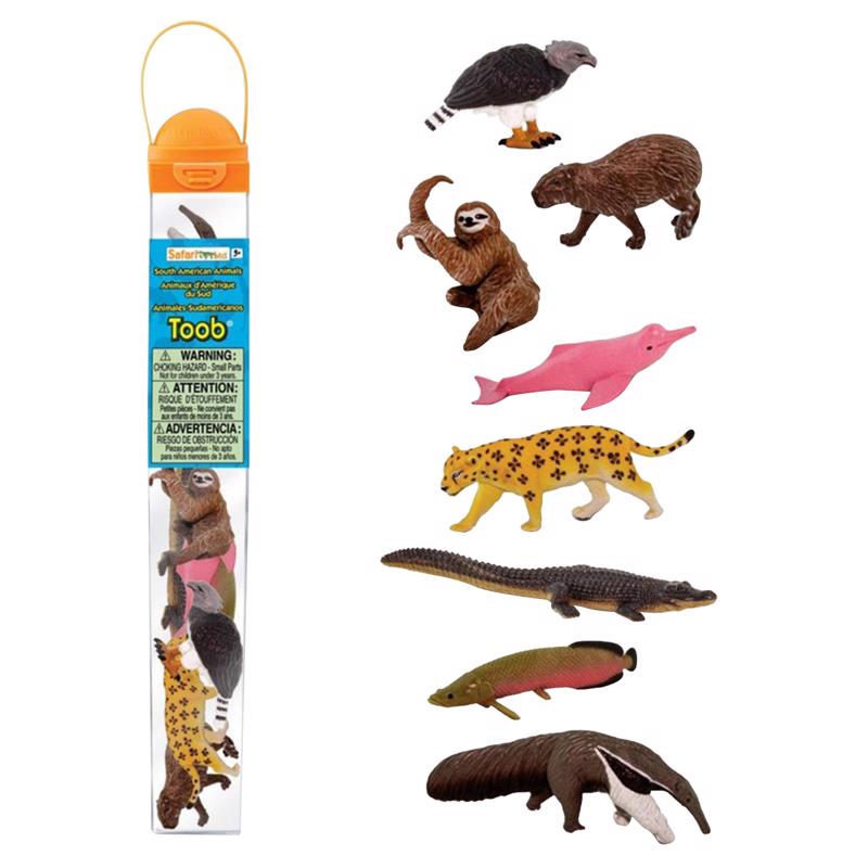 Safari Ltd. Toobs South American Animals Toy Assorted 8 pc