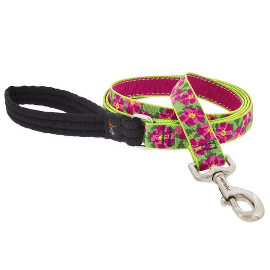 LupinePet Original Multicolored Petunias Nylon Dog Leash
