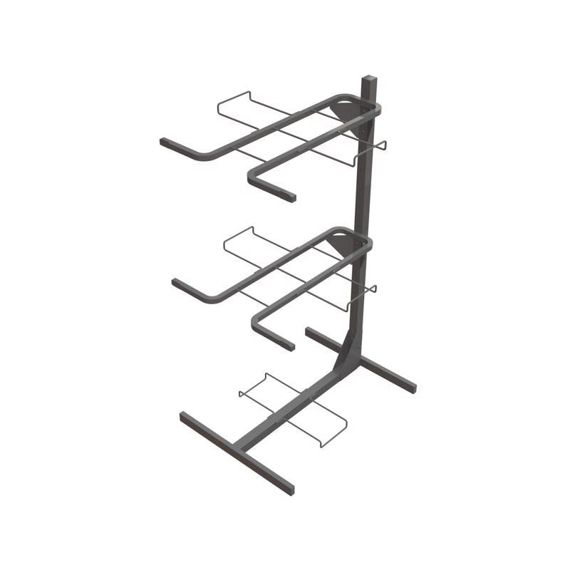 65.25 in. H X 30 in. W X 39.5 in. D Black Metal Fire Pit Display