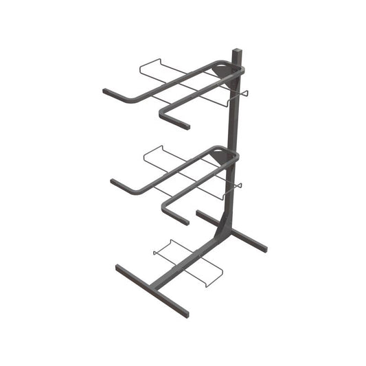 65.25 in. H X 30 in. W X 39.5 in. D Black Metal Fire Pit Display