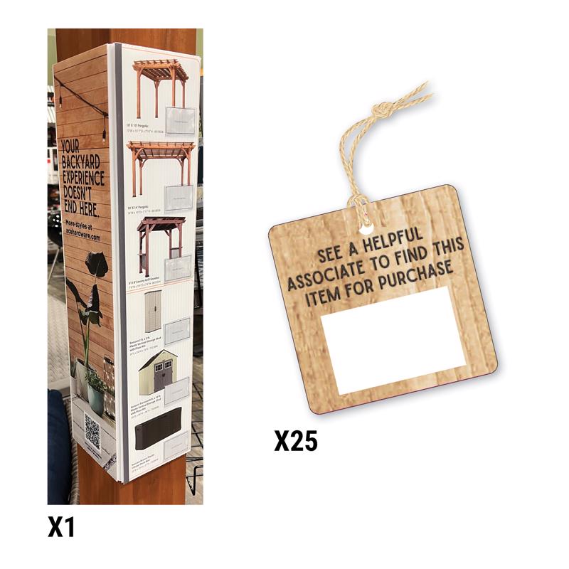 Standard L&G/Outdoor Living Sign Kit