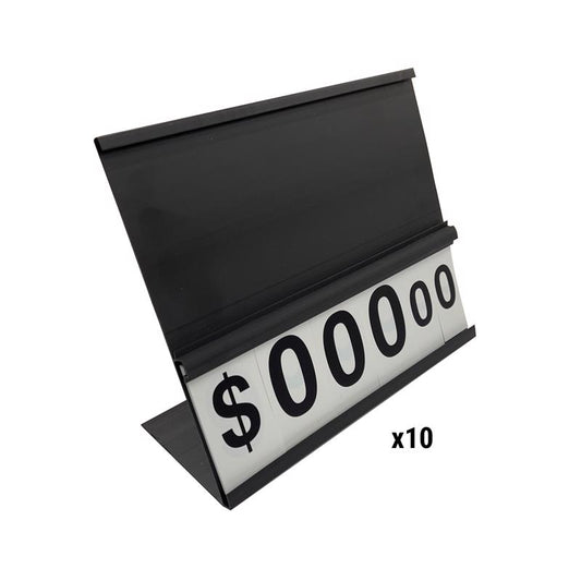 Black Plastic Counter Sign Holder 11 in. H