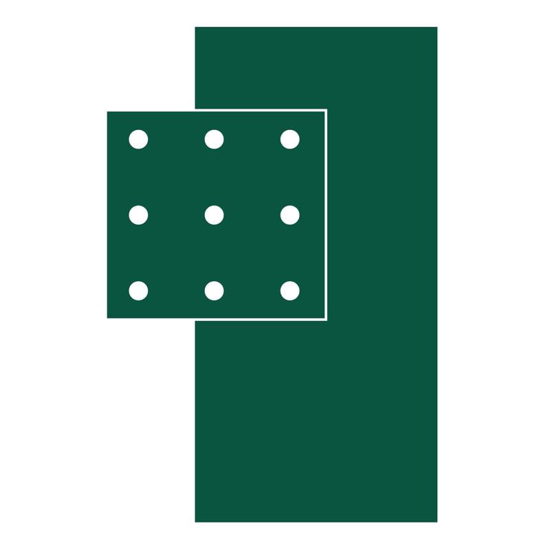 Green Punched Backer Paper 94 in. H X 46 in. W