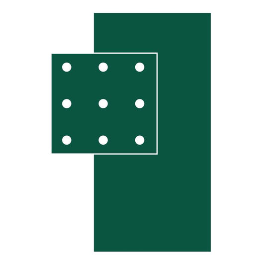 Green Punched Backer Paper 94 in. H X 46 in. W