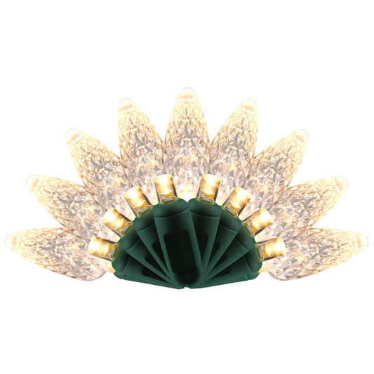 Celebrations Platinum LED C6/Mini Warm White 50 ct String Christmas Lights 25 ft.