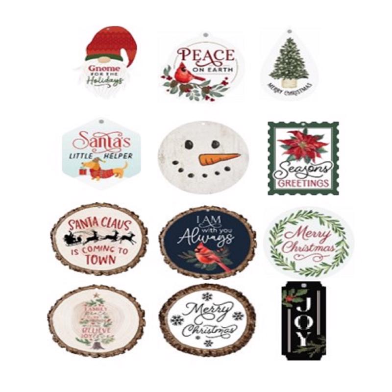 PGD Assorted Christmas Ornaments 2.75 in.