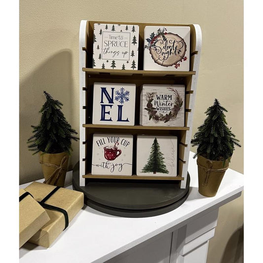 P Graham Dunn Assorted Christmas Coaster 4 in.