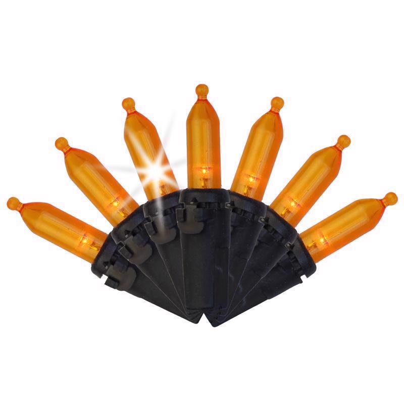 Celebrations Orange 100 ct LED Mini Halloween String Lights