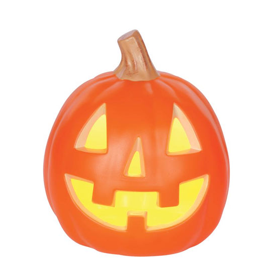 Seasons Yellow 1 ct LED Prelit Pumpkin Halloween Decor