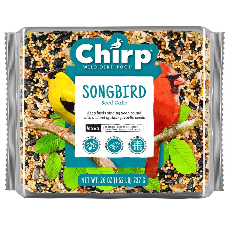 Chirp Songbird Black Oil Sunflower Seed Cake 26 oz