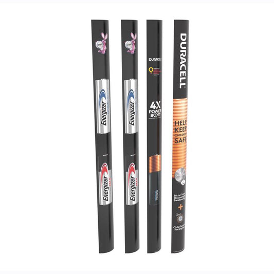 65 in. H X 6 in. W X 1 in. D Multicolor Cardboard Graphic Kit Display