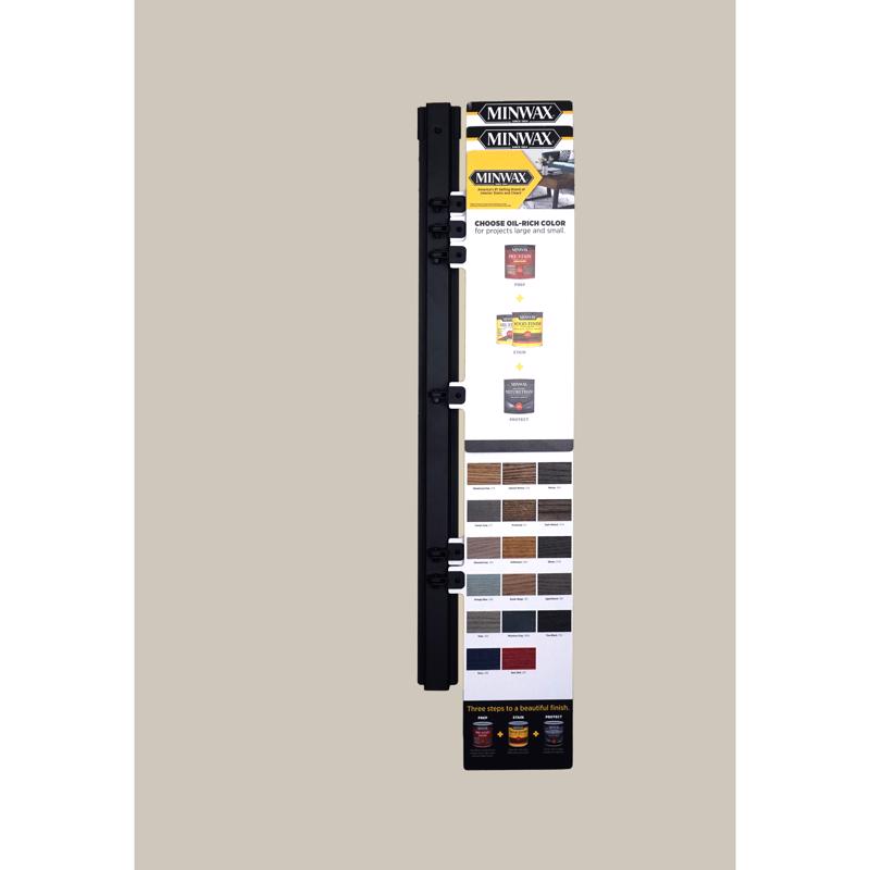 39 in. H X 10 in. W X 8 in. L Black Off Shelf Swing Arm Display Metal