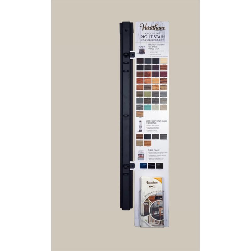 39 in. H X 10 in. W X 8 in. L Black Off Shelf Swing Arm Display Metal