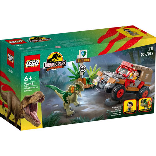 LEGO Jurassic World Dilophosaurus Ambush Multicolored 211 pc