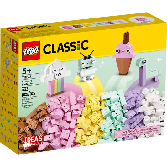 LEGO Classic Creative Pastel Fun Building Set Multicolored 333 pc