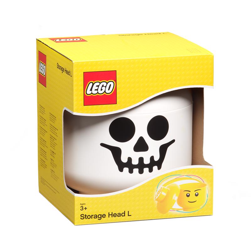 LEGO Licensed Skeleton Large Storage Head White 1 pc