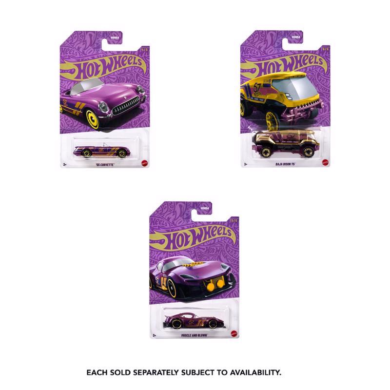Hot Wheels Anniversary 1:64 Scale Die-Cast Pearl & Chrome Toy Cars Multicolored 1 pc