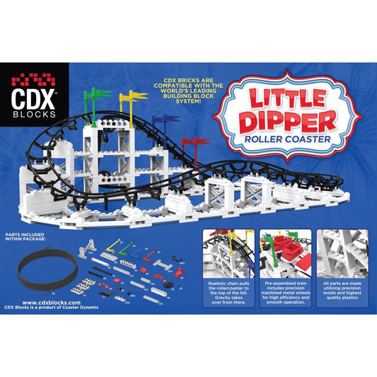 Coaster Dynamix CDX Blocks Little Dipper Roller Coaster Multicolored 332 pc