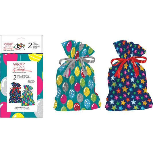 Paper Images Assorted All Occasion Drawstring Gift Bag