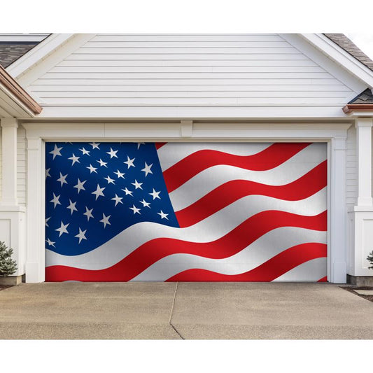 Garage Celebrations Holiday Patriotic Window Decor Polyester 1 pc