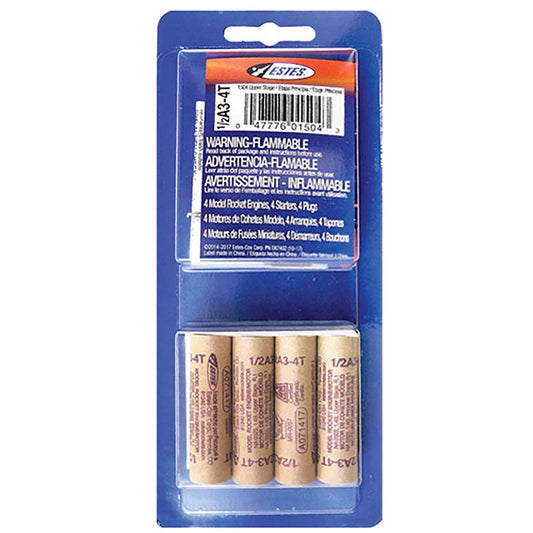 Estes Model Rocket Engines Brown 4 pc