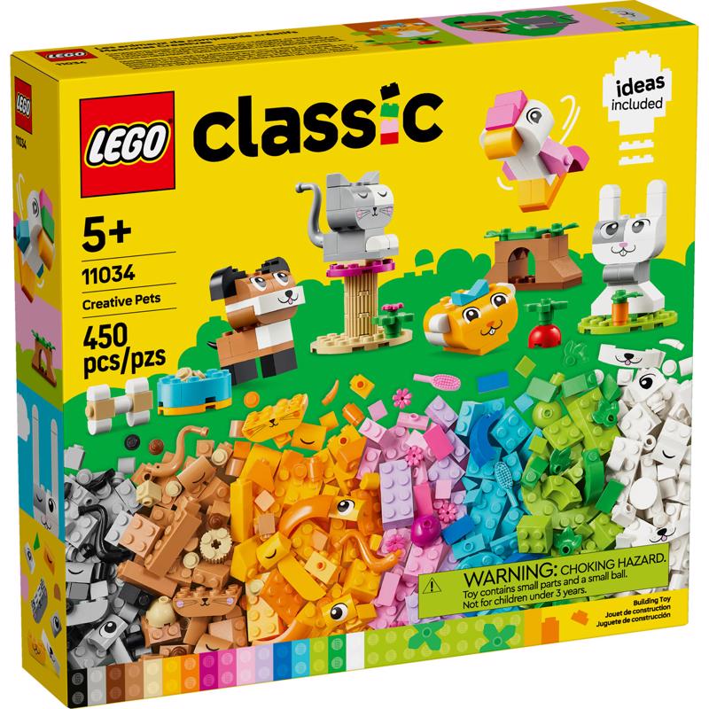 LEGO Classic Creative Pets Building Set Multicolor 450 pc