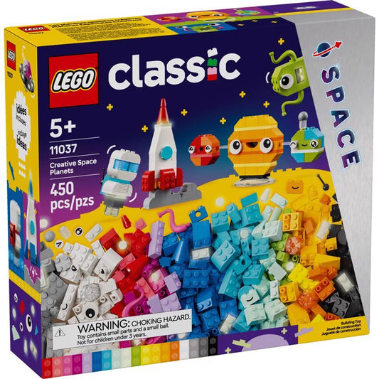 LEGO Classic Creative Space Planets Building Set Multicolor 450 pc