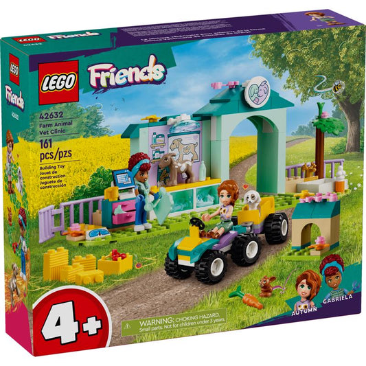 LEGO Friends Farm Animal Vet Clinic Building Set Multicolor