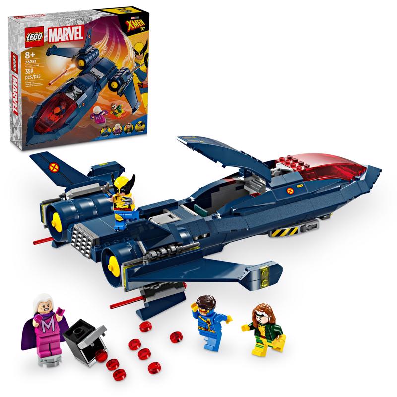 LEGO Super Heroes Marvel X-Men X-Jet Building Set Multicolored 359 pc