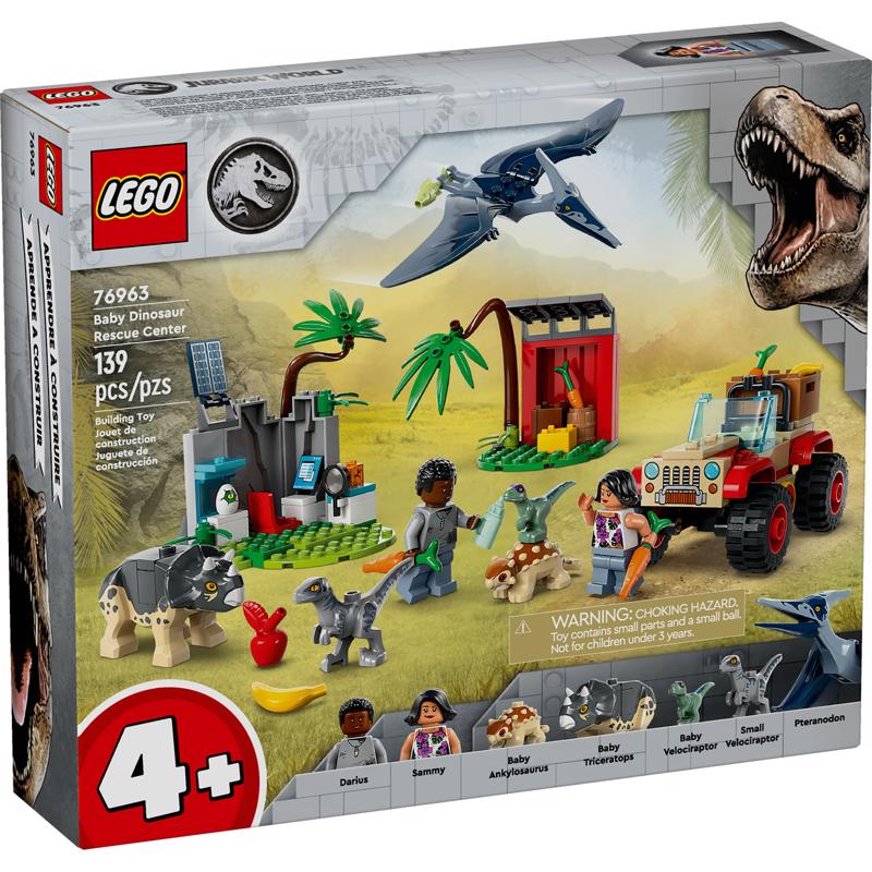 LEGO Jurrasic World Baby Dinosaur Rescue Center Building Set Multicolor 139 pc