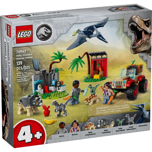 LEGO Jurrasic World Baby Dinosaur Rescue Center Building Set Multicolor 139 pc