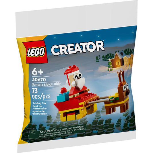 LEGO Recruitment Bags Santa's Sleigh Ride Building Toy Multicolor 73 pc