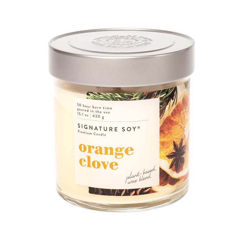 Signature Soy Orange Orange Clove Scent Candle 15.1 oz