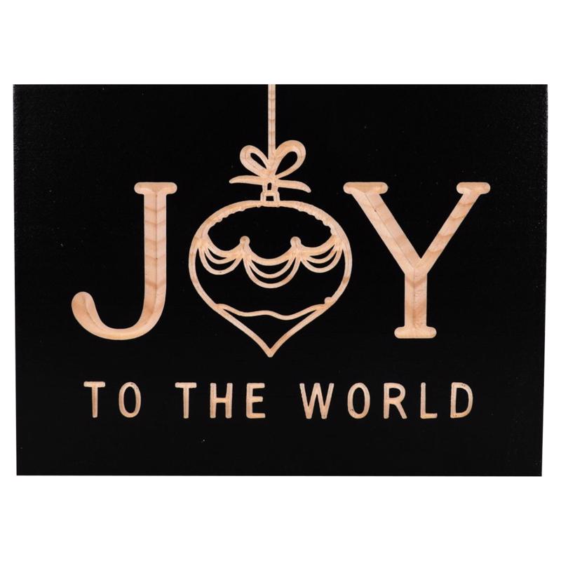 P Graham Dunn Black Joy To The World Word Block 5 in.