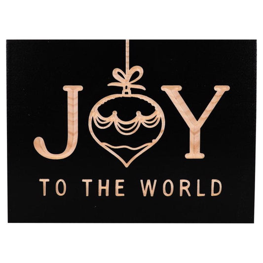 P Graham Dunn Black Joy To The World Word Block 5 in.