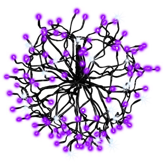 Celebrations Purple 128 ct 20 in. LED Prelit Sphere Hanging Decor