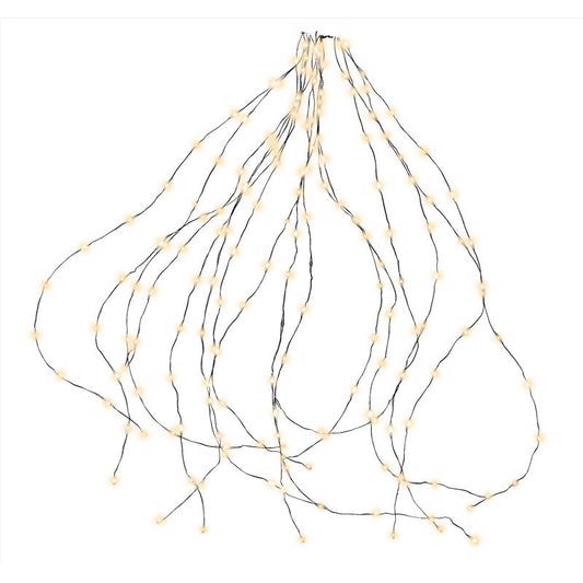 Celebrations Platinum LED Big Seed Cluster Warm White 832 ct String Christmas Lights 8 ft.