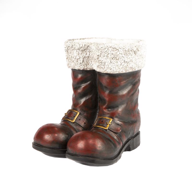 Gerson Red Santa Boots Figurine 16 in.