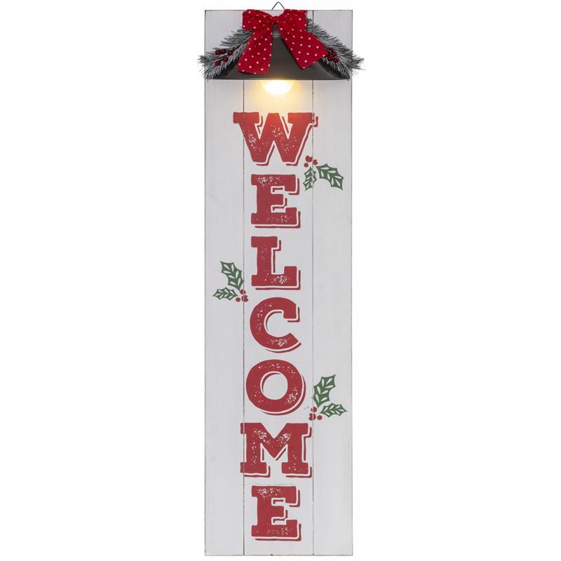 Dyno Assorted Holiday Welcome Porch Sign 48 in.