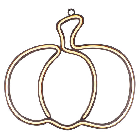 Sienna Orange 10 in. LED Prelit Wall Decor