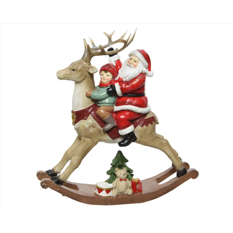 Decoris Santa Rocker Table Decor 8.86 in.