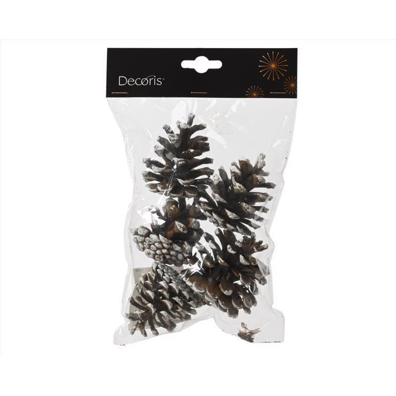 Decoris Set of 5 Pinecones 5.91 in.