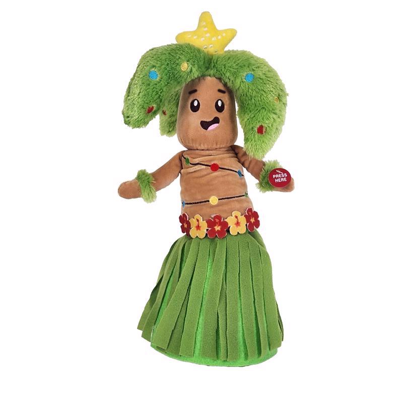 Cuddle Barn Multicolored Hula Palm Tree Animated Decor 14 in.
