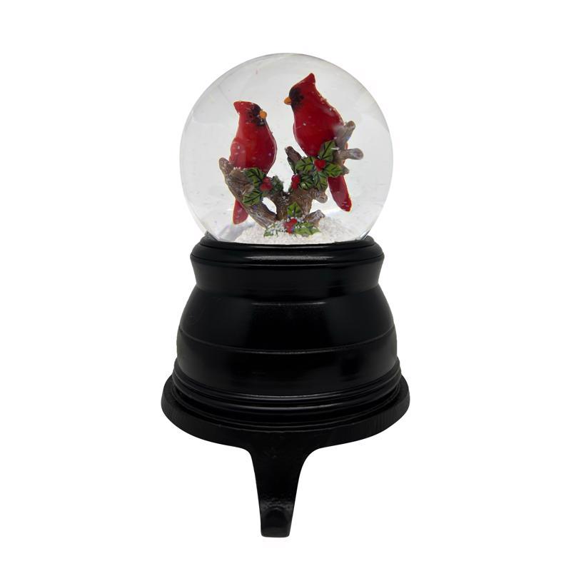 Lin-Con Marketing Omega Bright Designs LED Snowglobe Stocking Holder 7.2 in.