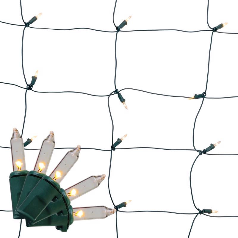 Celebrations Classic LED T5 Warm White 100 ct Net Christmas Lights 4 ft.