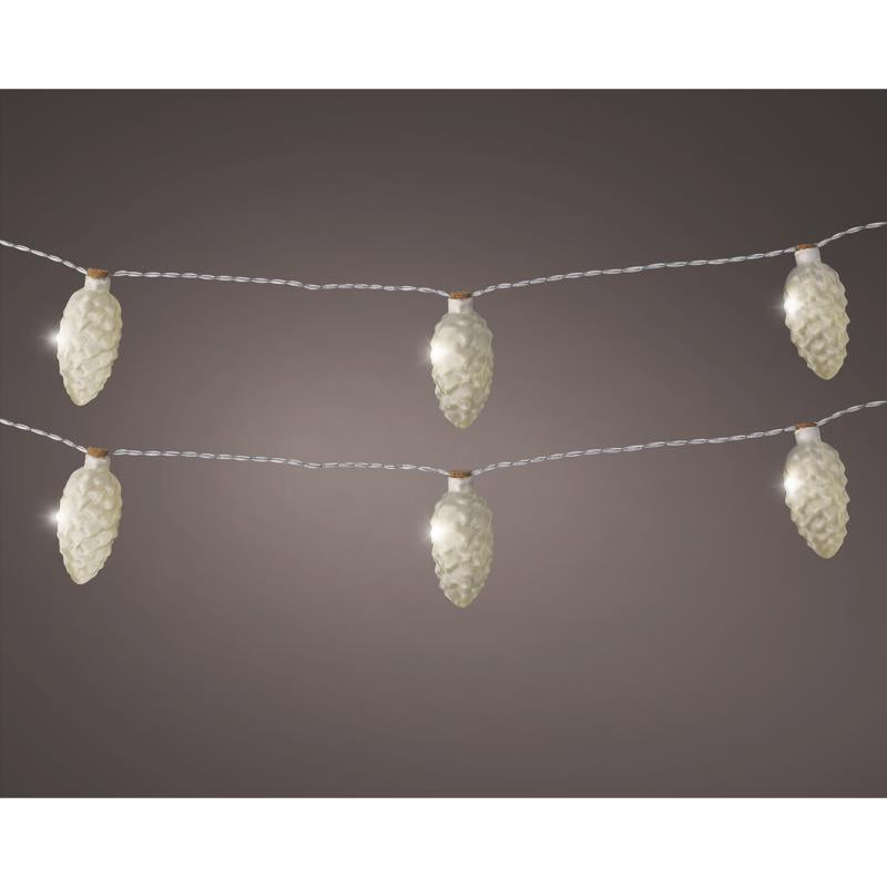 Lumineo Pinecone LED Christmas Lights 4.6 ft.