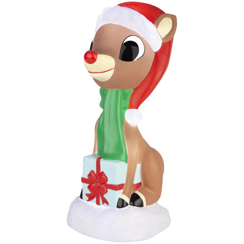 Rudolph LED Multicolored Rudolph Lighted Blow Mold Table Decor 13.19 in.